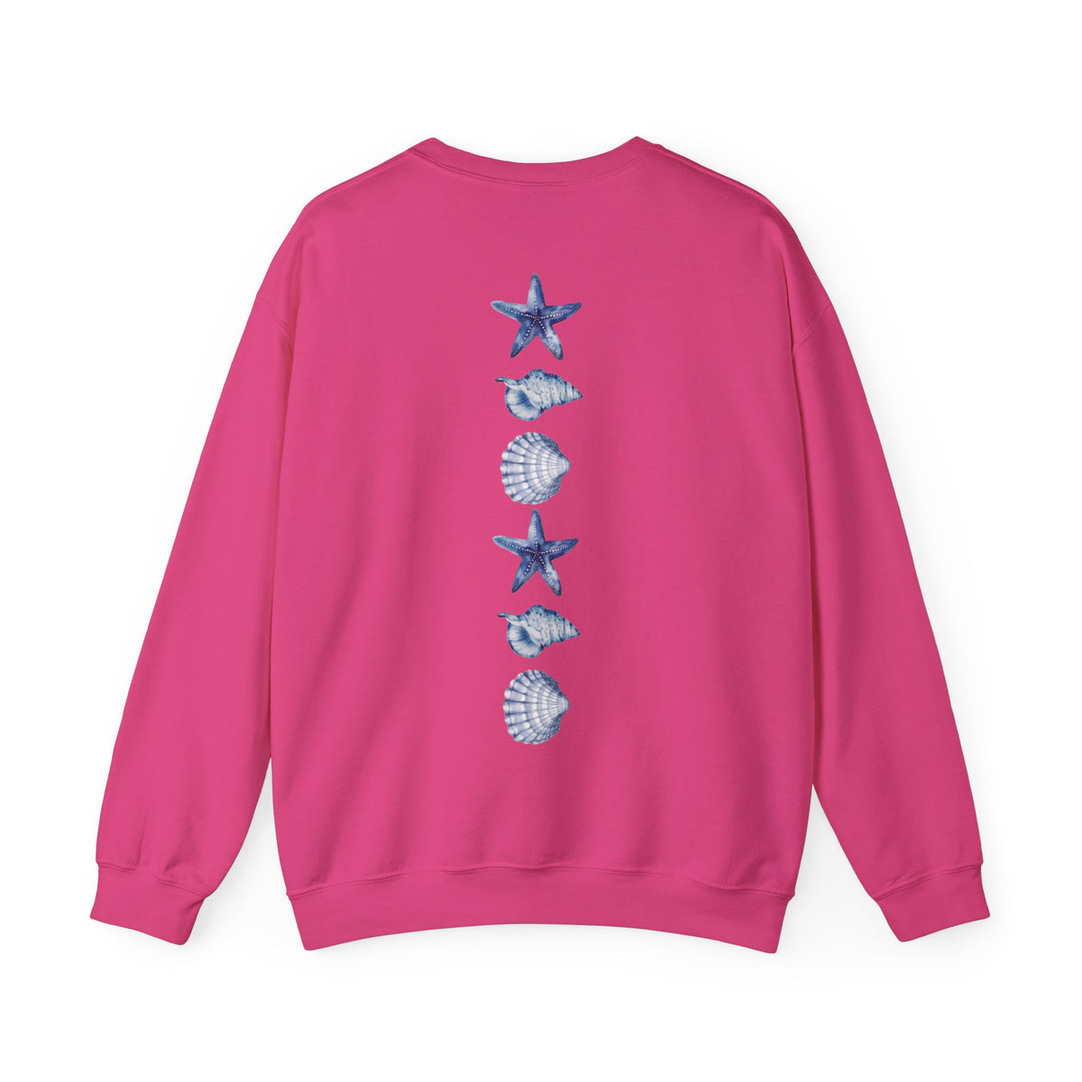 ORVIAN — Sea Turtle & Seashell Starfish Crewneck, Coastal Ocean Nautical Unisex Heavy Blend