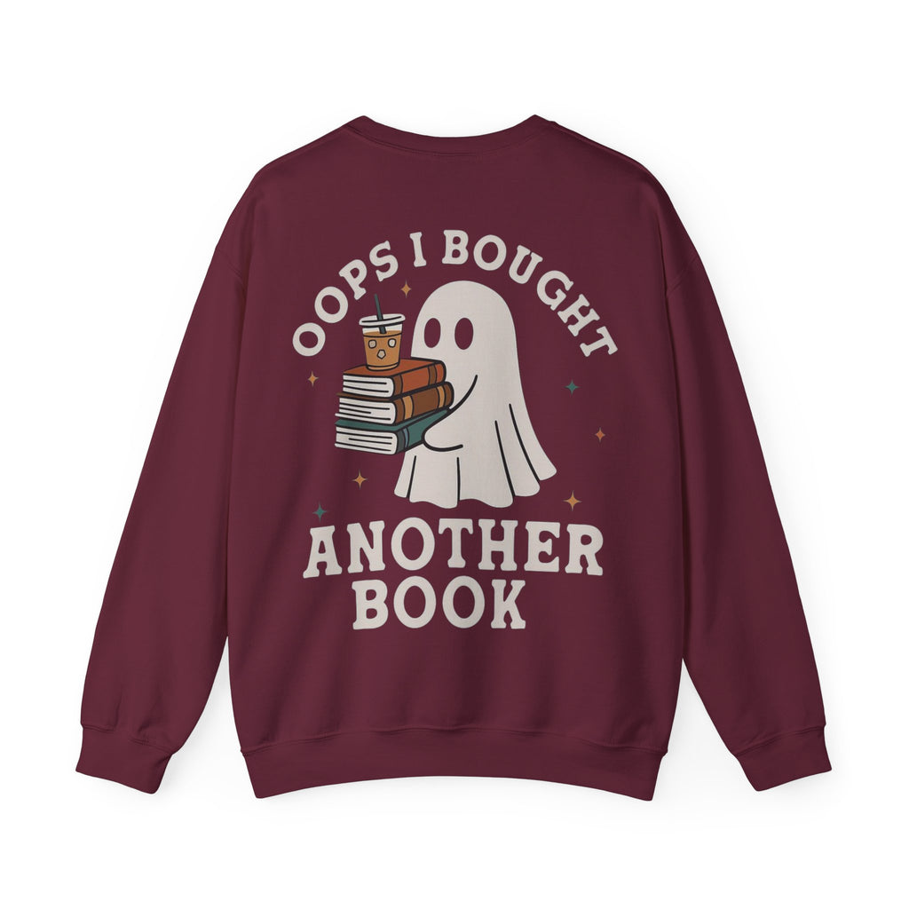 ORVIAN — Fall Into a Good Book Ghost Crewneck, Cozy Autumn Book Lover Unisex Heavy Blend