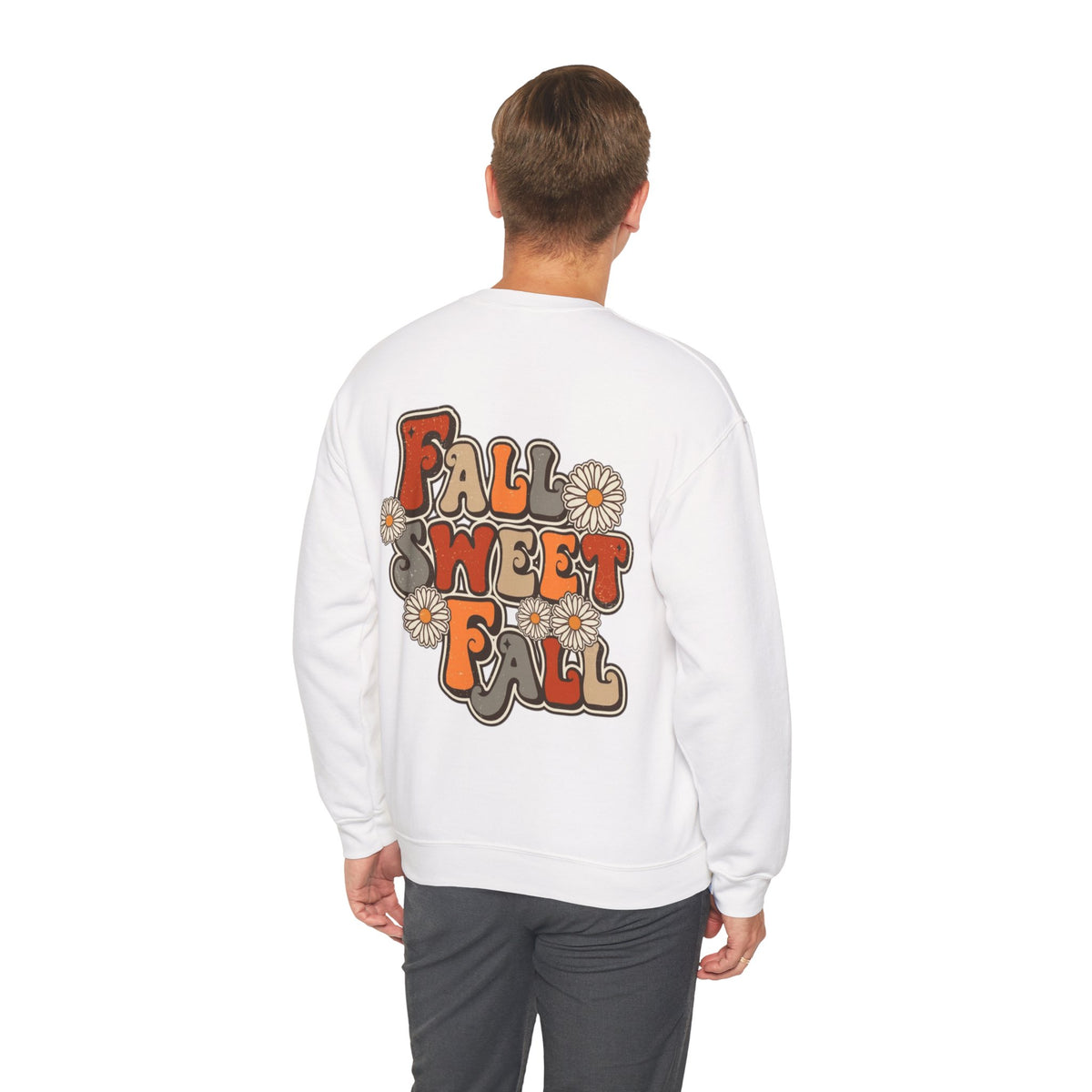 ORVIAN — ’Tis the Season Fall & Football Crewneck, Fall Sweet Fall Daisy Unisex Heavy Blend