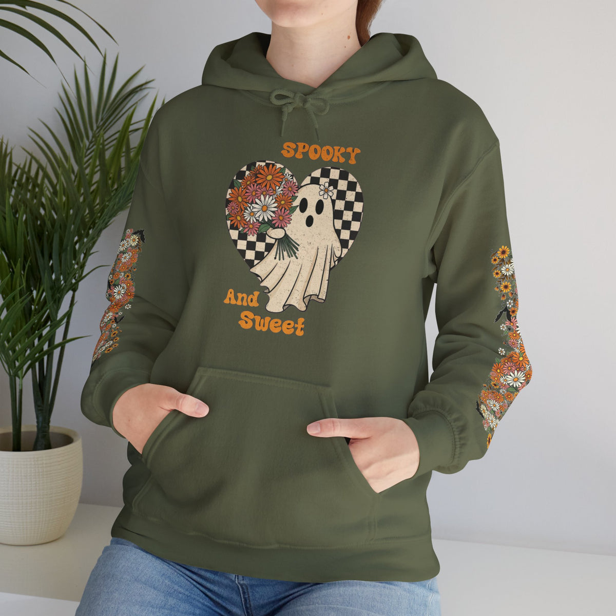 ORVIAN — Spooky and Sweet Ghost Unisex Heavy Blend Hoodie