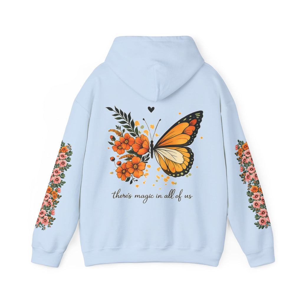 ORVIAN — Magic Floral Butterfly Unisex Heavy Blend Hoodie