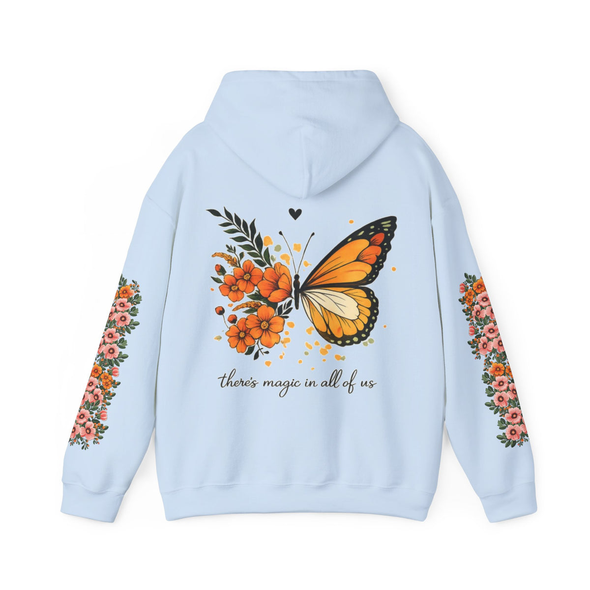 ORVIAN — Magic Floral Butterfly Unisex Heavy Blend Hoodie