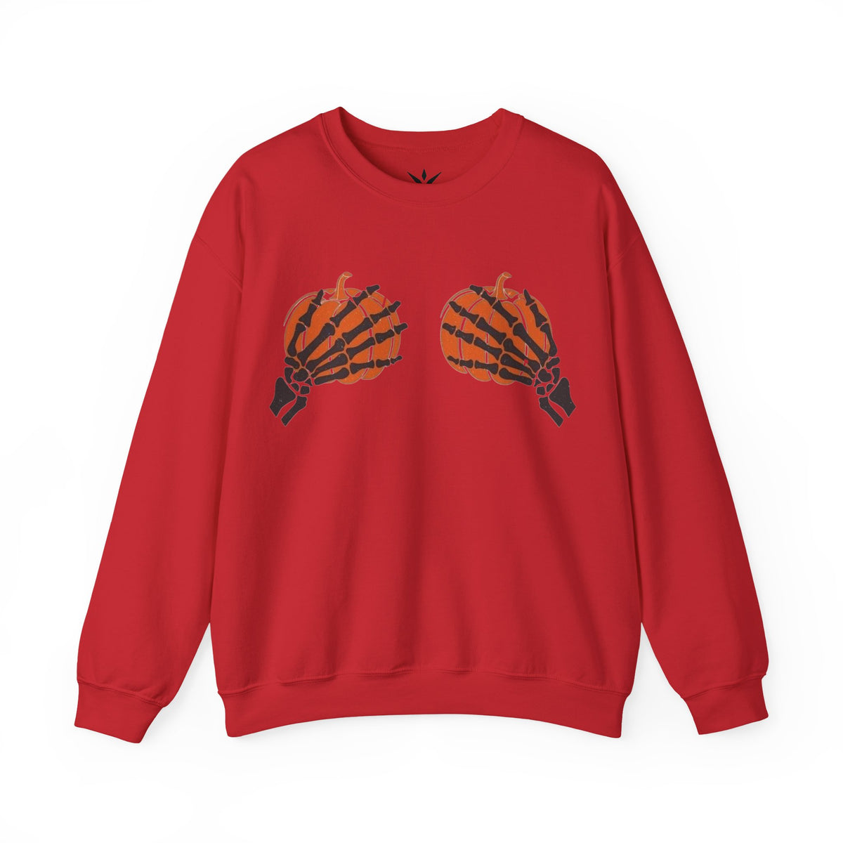 ORVIAN — Pumpkin Bra & Trick or Treat Halloween Crewneck, Skeleton Hands Unisex Heavy Blend
