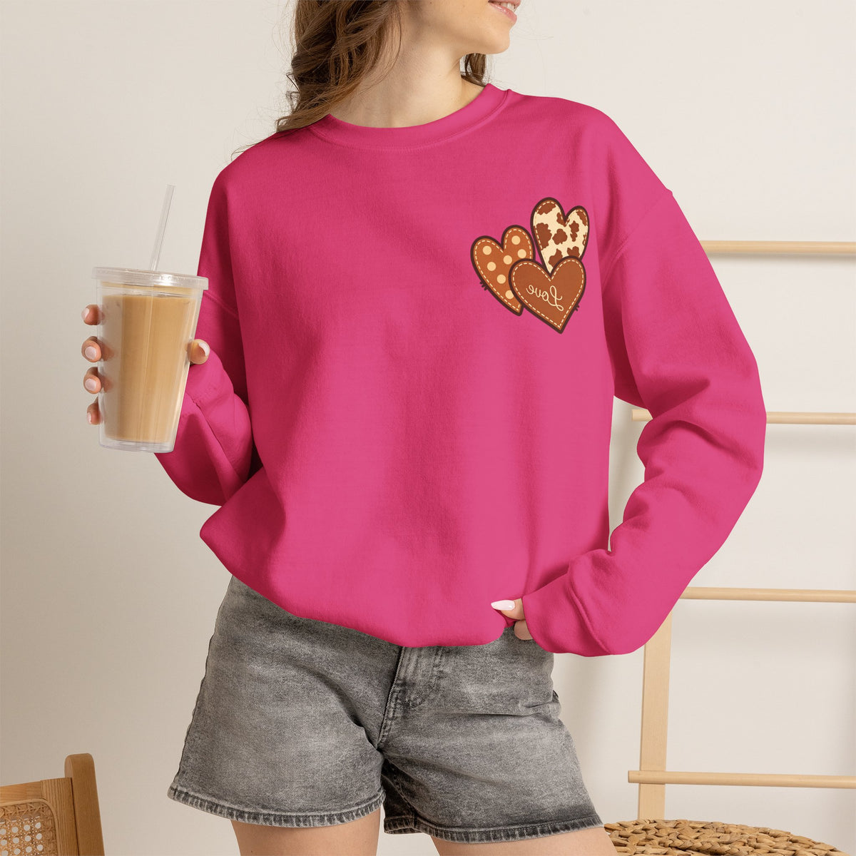 ORVIAN — Highland Cow & Cute Ghost Western Floral Crewneck, Spooky Unisex Sweatshirt