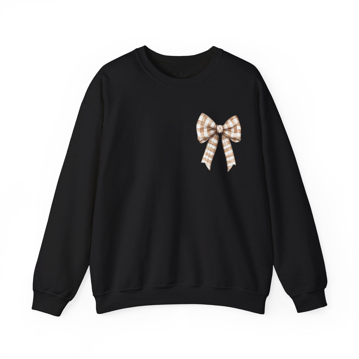 ORVIAN — Touchdown Season Football Bow Crewneck, Sparkle Game Day Sporty Unisex Heavy Blend