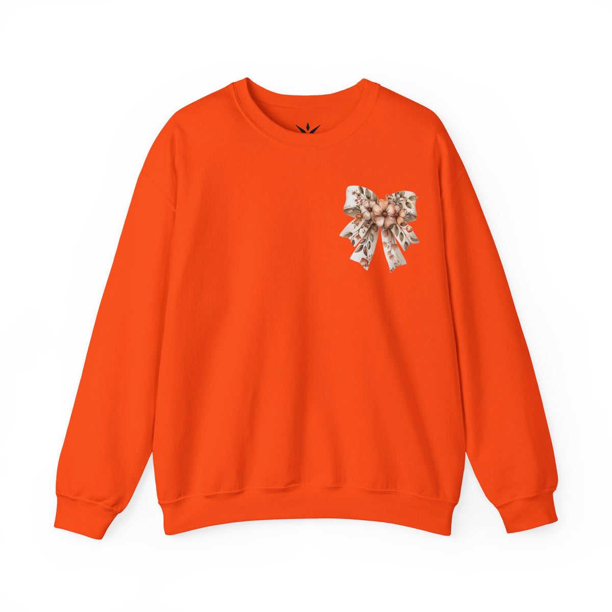 ORVIAN — Pumpkin Spice & Autumn Botanicals Crewneck, Floral Pumpkin Fall Unisex Sweatshirt