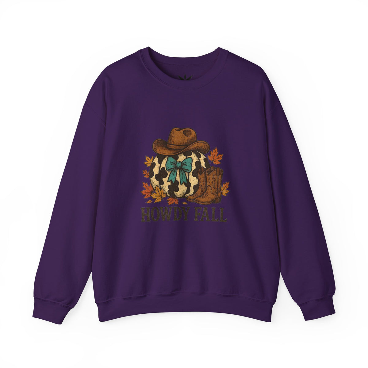 ORVIAN — Howdy Fall Wéstern Pumpkin & Ghost Cow Crewneck, Moo I Mean Boo Halloween Unisex
