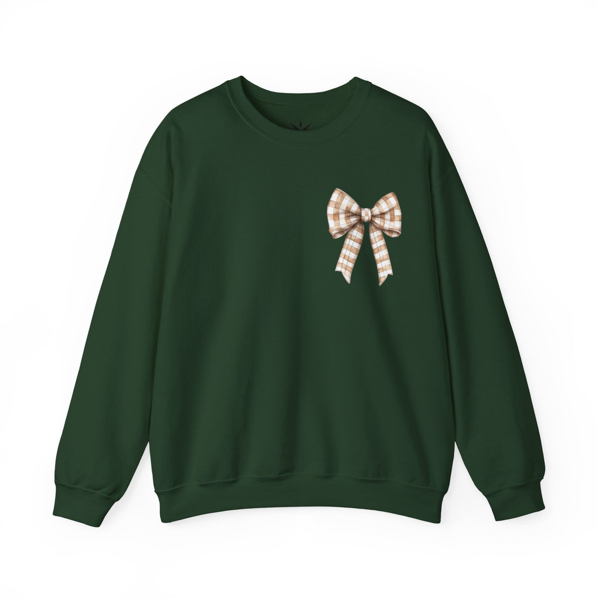 ORVIAN — Touchdown Season Football Bow Crewneck, Sparkle Game Day Sporty Unisex Heavy Blend