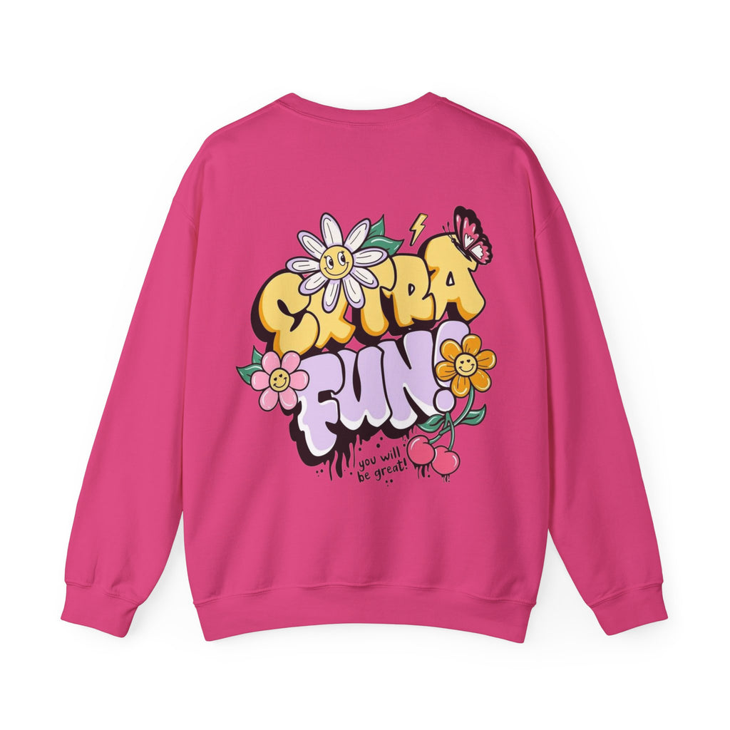 ORVIAN — Good Day to Read a Book Crewneck, Retro Floral Book Lover Sweatshirt Unisex Heavy Blend