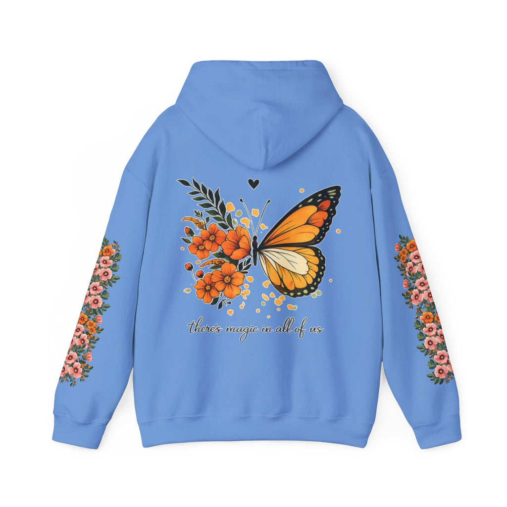 ORVIAN — Magic Floral Butterfly Unisex Heavy Blend Hoodie