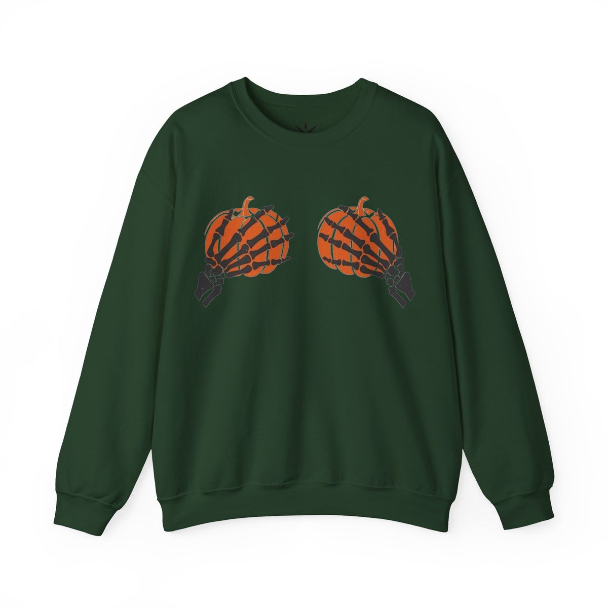 ORVIAN — Pumpkin Bra & Trick or Treat Halloween Crewneck, Skeleton Hands Unisex Heavy Blend