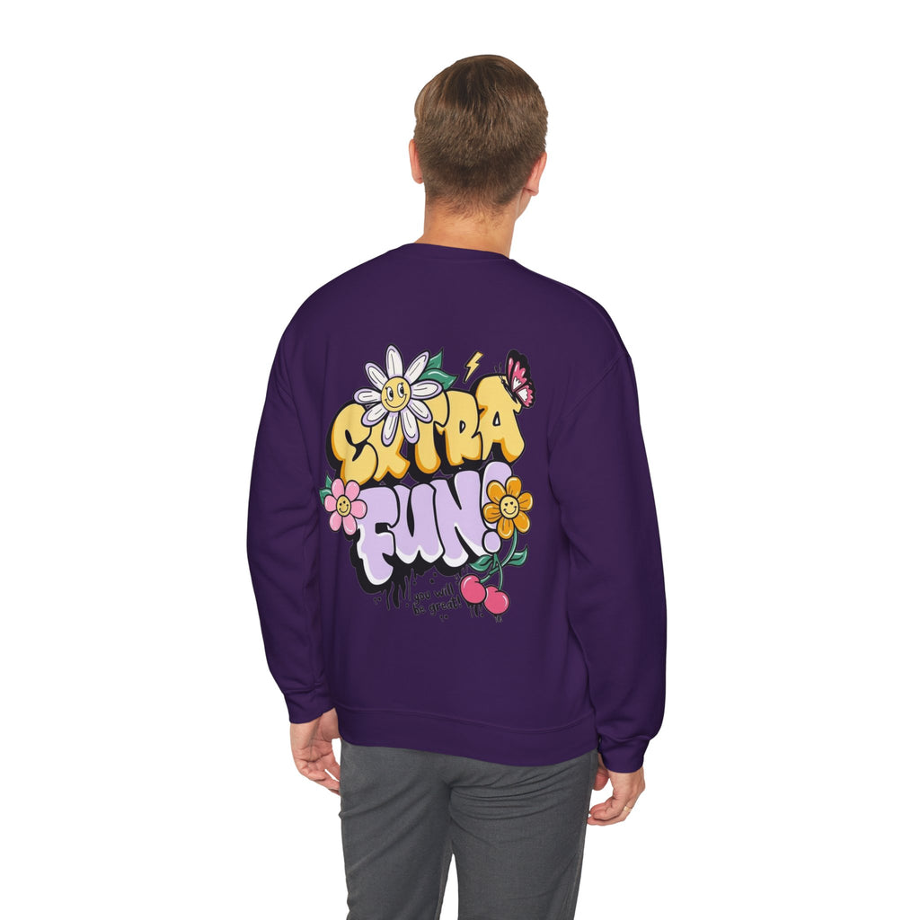 ORVIAN — Good Day to Read a Book Crewneck, Retro Floral Book Lover Sweatshirt Unisex Heavy Blend
