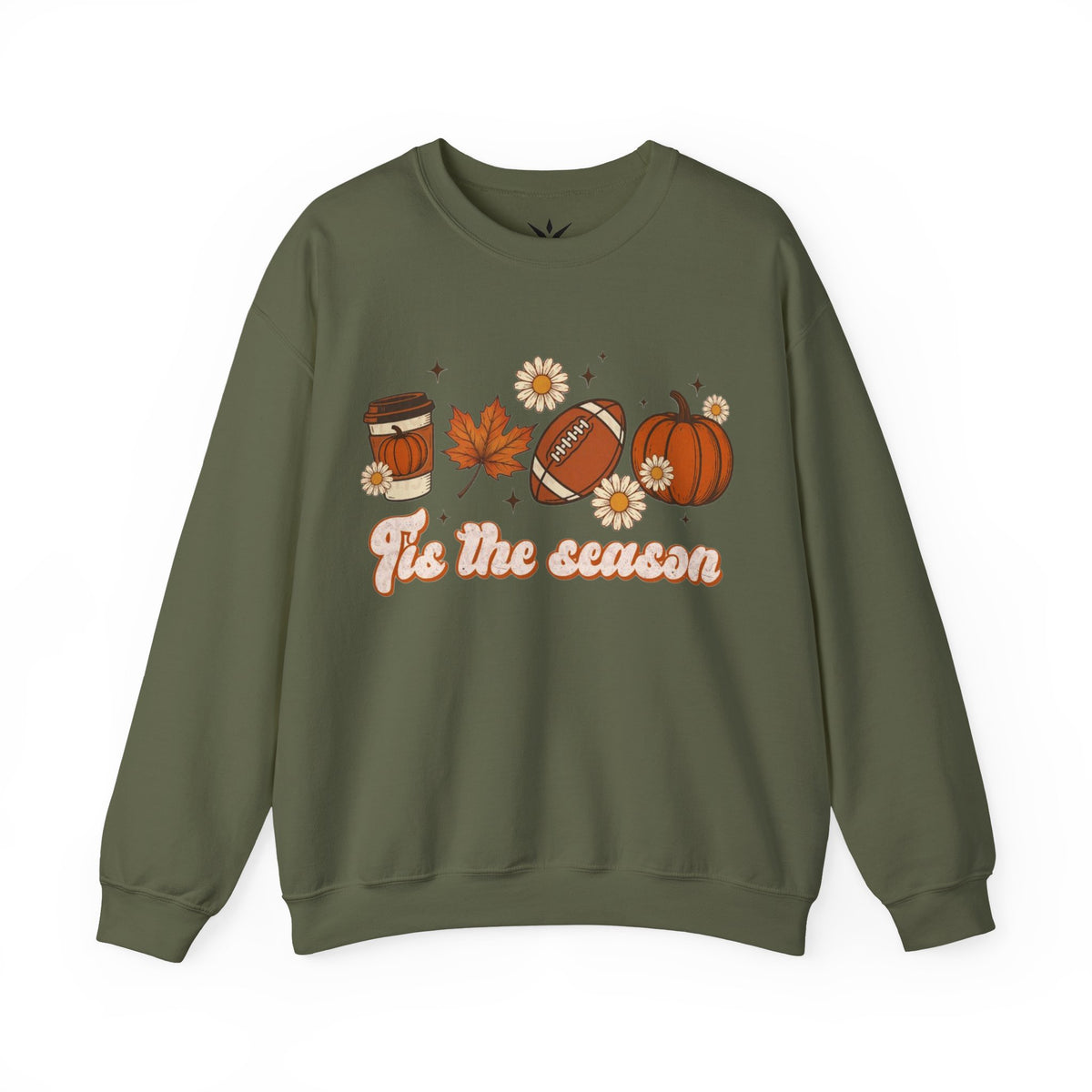 ORVIAN — ’Tis the Season Fall & Football Crewneck, Fall Sweet Fall Daisy Unisex Heavy Blend