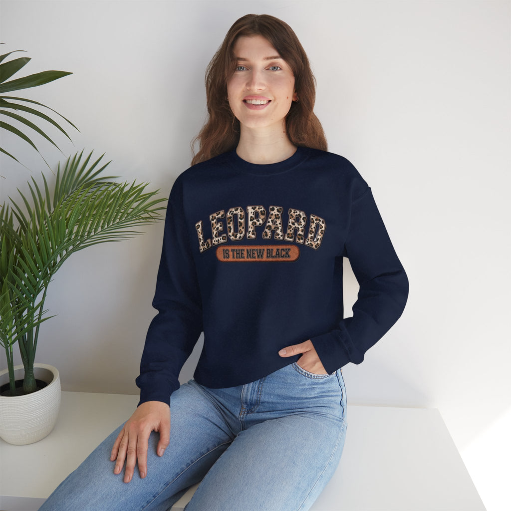 ORVIAN — Leopard Is The New Black & God Is Good Coquette Bow Crewneck, Faith-Inspired Unisex