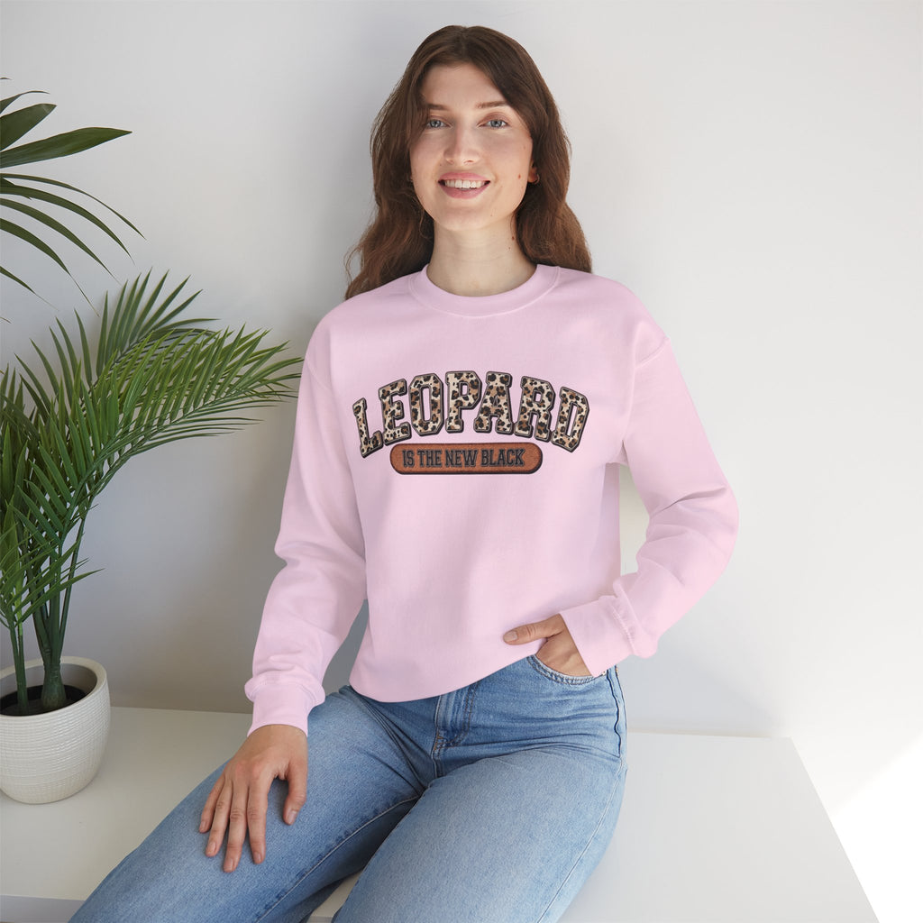 ORVIAN — Leopard Is The New Black & God Is Good Coquette Bow Crewneck, Faith-Inspired Unisex