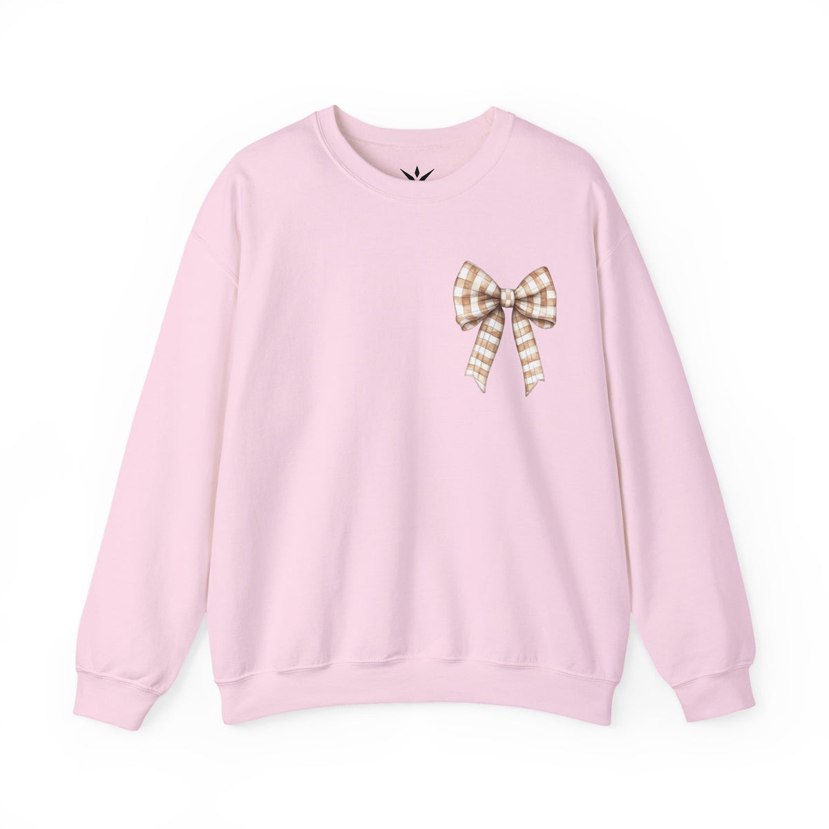 ORVIAN — Touchdown Season Football Bow Crewneck, Sparkle Game Day Sporty Unisex Heavy Blend