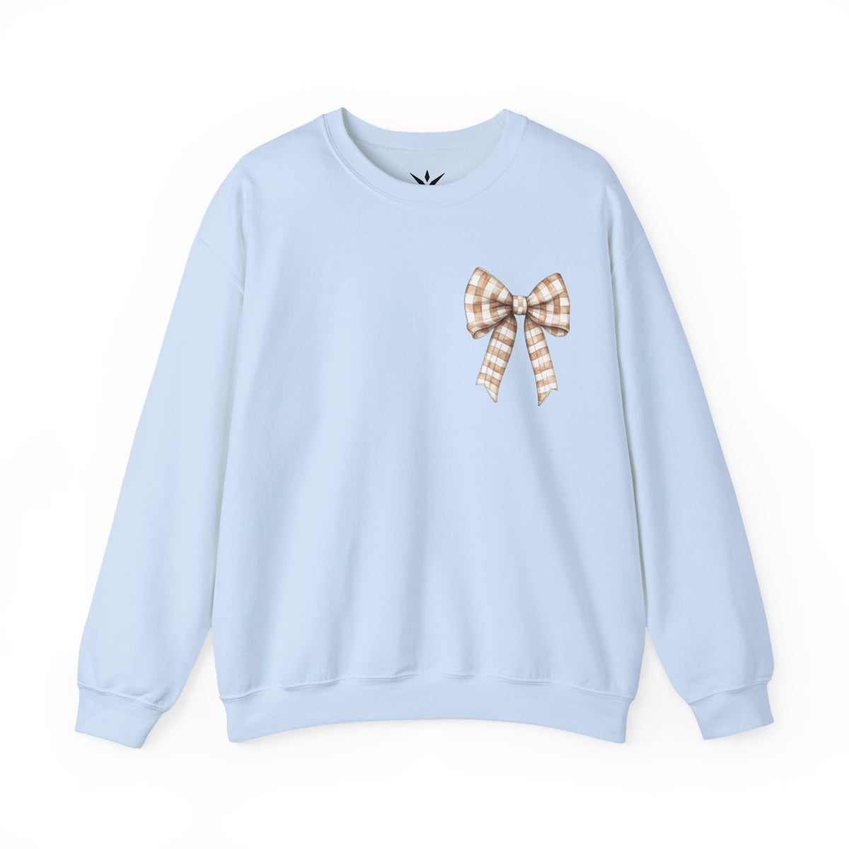 ORVIAN — Touchdown Season Football Bow Crewneck, Sparkle Game Day Sporty Unisex Heavy Blend
