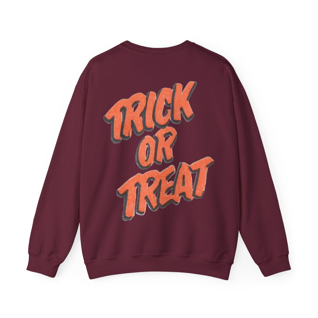 ORVIAN — Pumpkin Bra & Trick or Treat Halloween Crewneck, Skeleton Hands Unisex Heavy Blend