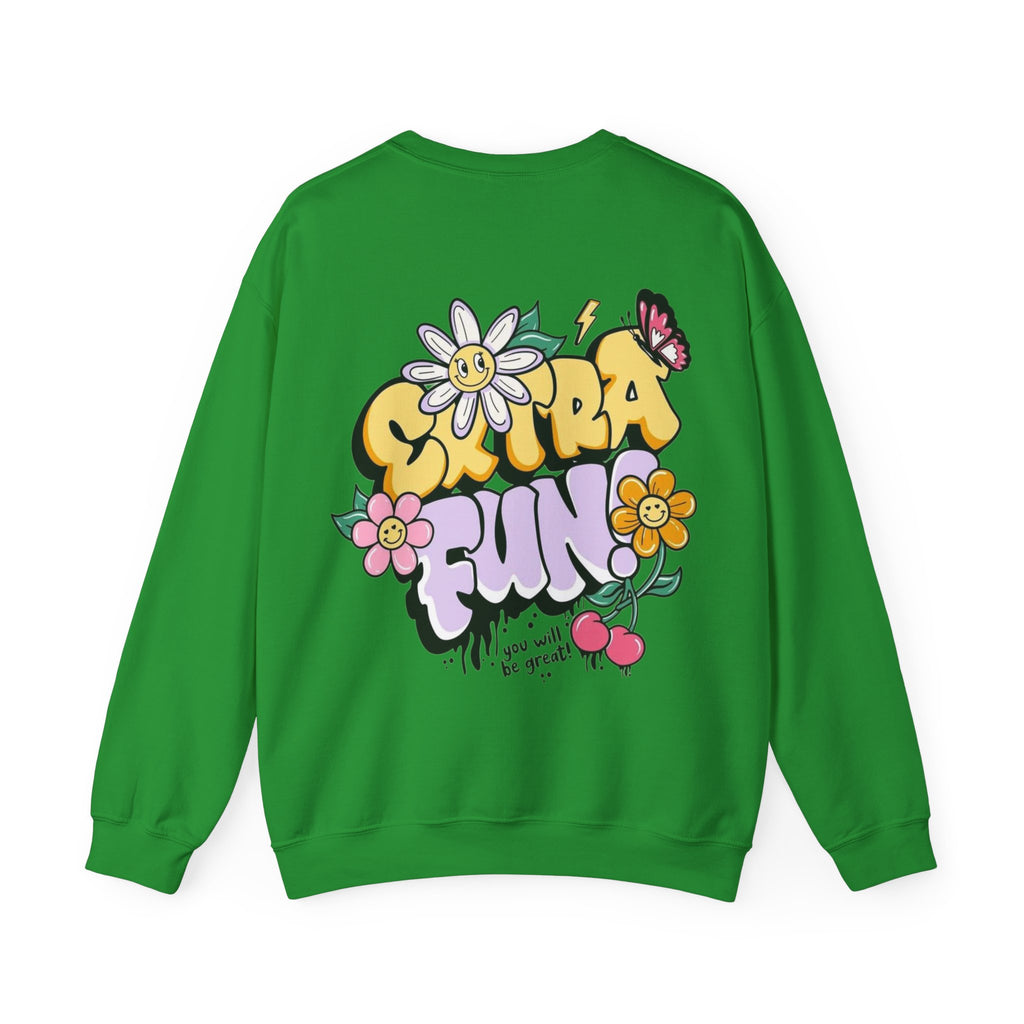 ORVIAN — Good Day to Read a Book Crewneck, Retro Floral Book Lover Sweatshirt Unisex Heavy Blend