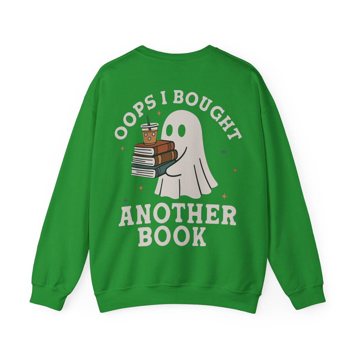 ORVIAN — Fall Into a Good Book Ghost Crewneck, Cozy Autumn Book Lover Unisex Heavy Blend
