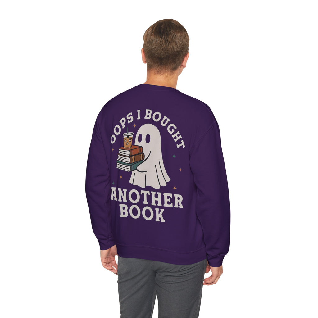 ORVIAN — Fall Into a Good Book Ghost Crewneck, Cozy Autumn Book Lover Unisex Heavy Blend
