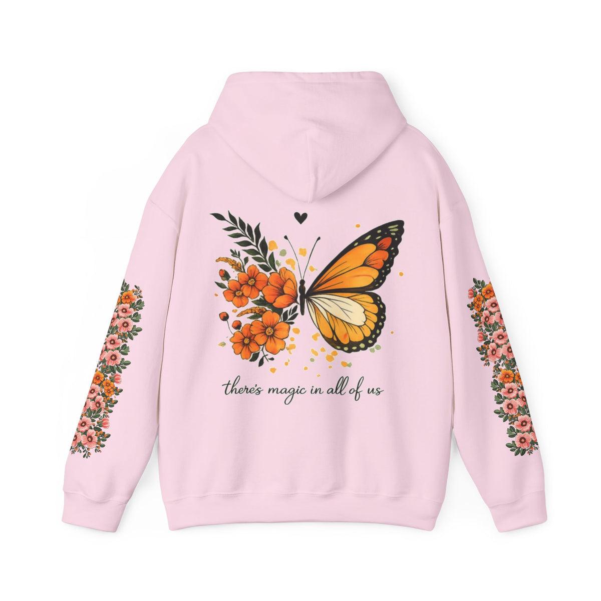 ORVIAN — Magic Floral Butterfly Unisex Heavy Blend Hoodie