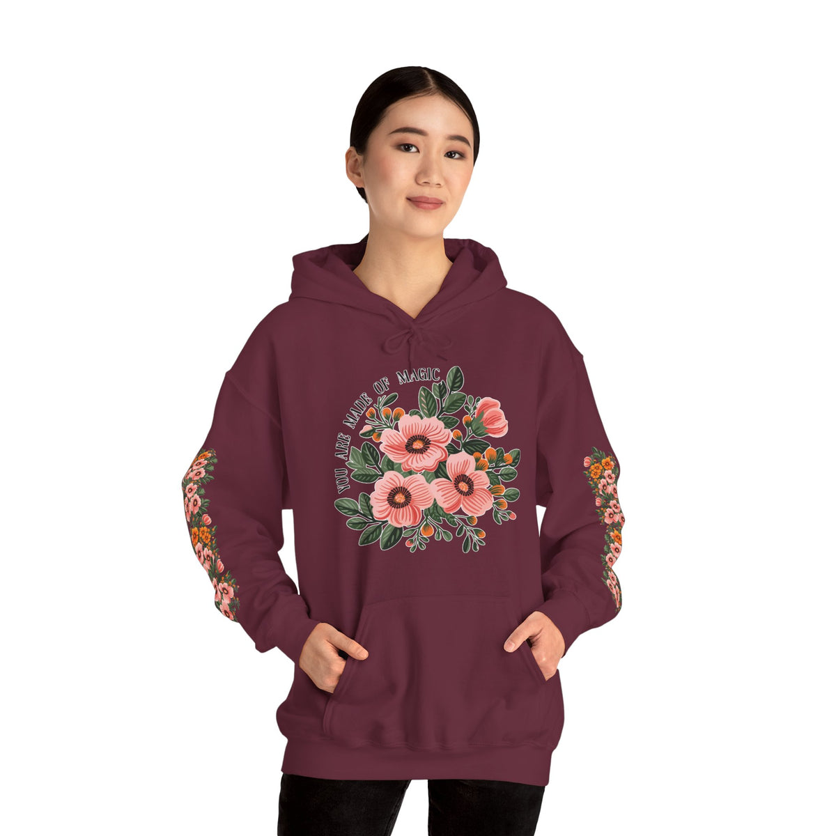 ORVIAN — Magic Floral Butterfly Unisex Heavy Blend Hoodie