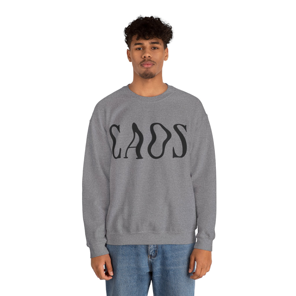 ORVIAN — Chaos Cat Crewneck, Reversed Lettering & Rebel Cat Graphic Unisex Heavy Blend