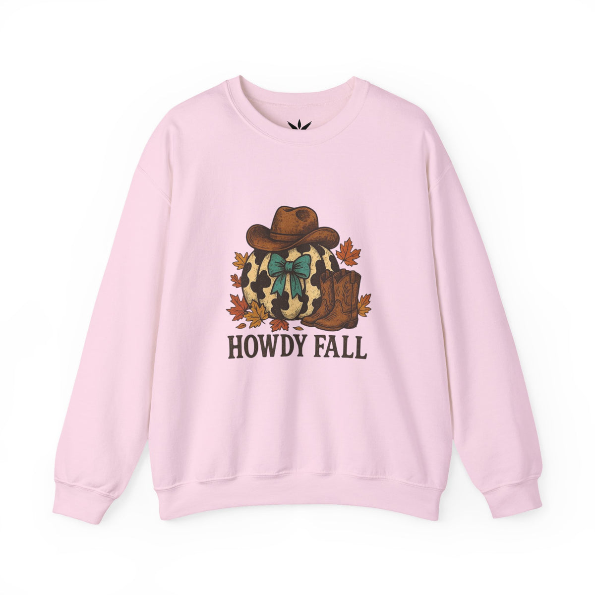 ORVIAN — Howdy Fall Wéstern Pumpkin & Ghost Cow Crewneck, Moo I Mean Boo Halloween Unisex