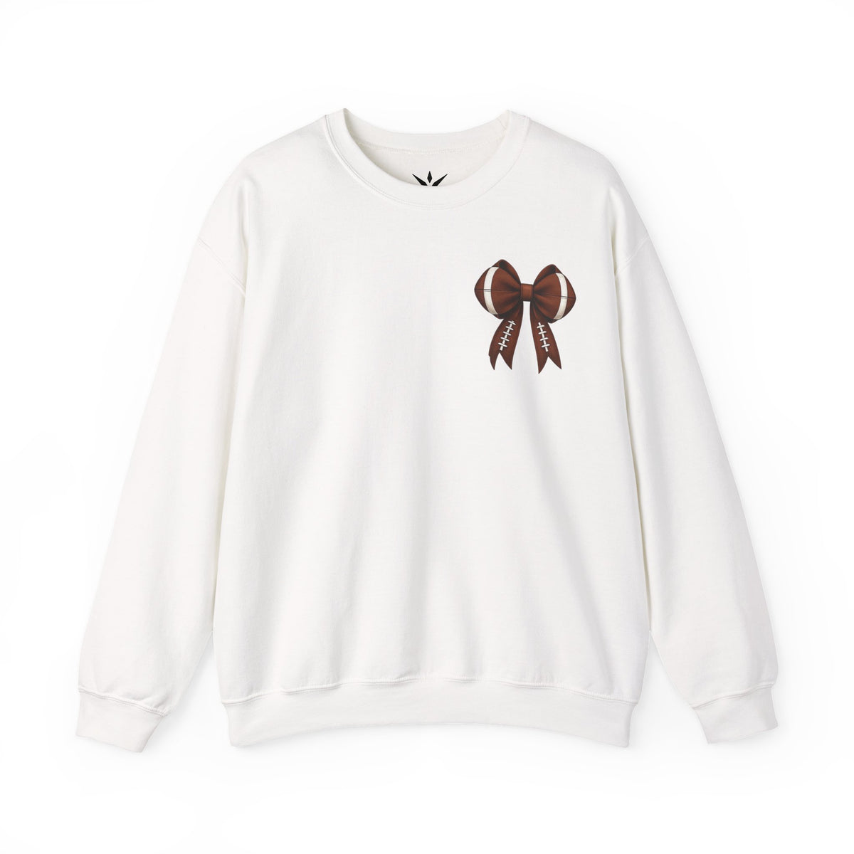 ORVIAN — Touchdown Season Coquette Football Bow Crewneck, Varsity Game Day Unisex Heavy Blend