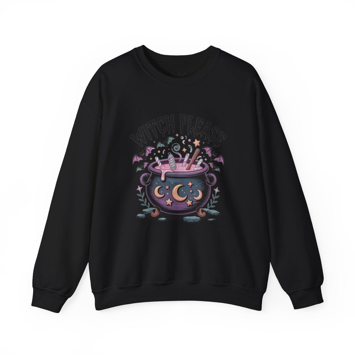 ORVIAN — Witch Please & I'm Just a Housewife Witch Crewneck, Magical Cauldron Unisex Heavy Blend
