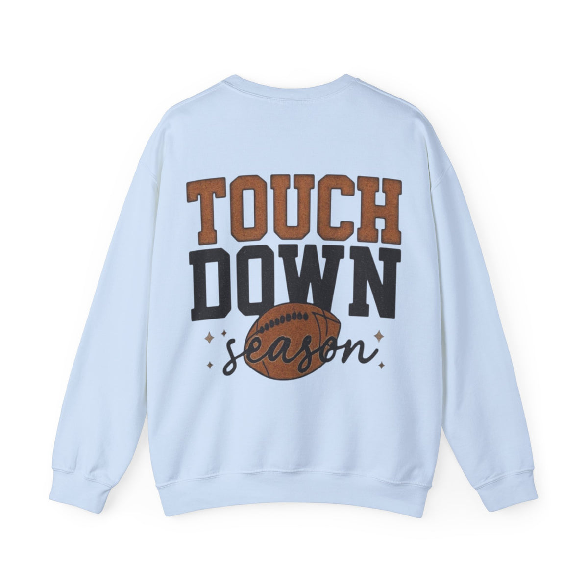 ORVIAN — Touchdown Season Coquette Football Bow Crewneck, Varsity Game Day Unisex Heavy Blend