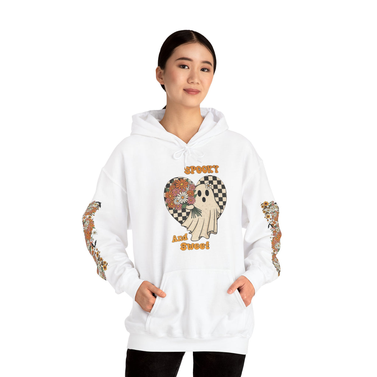 ORVIAN — Spooky and Sweet Ghost Unisex Heavy Blend Hoodie